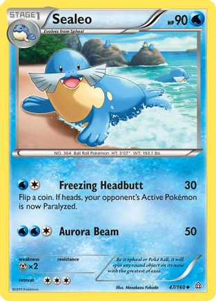 Sealeo/160  - Reverse Holofoil XY  Primal Clash - Uncommon