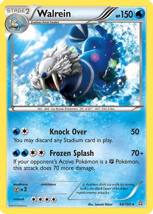 Walrein  - Reverse Holofoil XY  Primal Clash - Rare