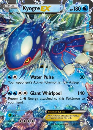 Kyogre EX 054  - Holofoil XY  Primal Clash - Ultra Rare