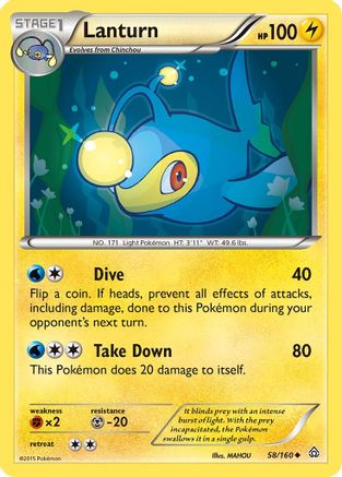 Lanturn  XY  Primal Clash - Uncommon