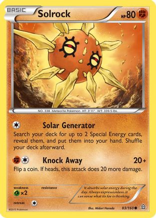 Solrock  XY  Primal Clash - Common
