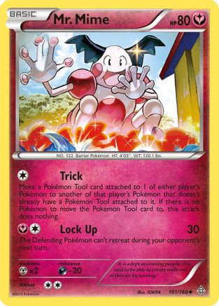 Mr. Mime 101  - Reverse Holofoil XY  Primal Clash - Uncommon