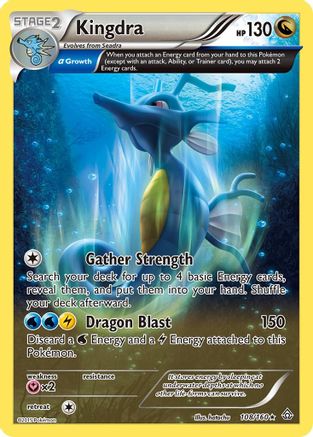 Kingdra (Alpha) 108  - Reverse Holofoil XY  Primal Clash - Holo Rare