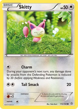 Skitty 113  XY  Primal Clash - Common