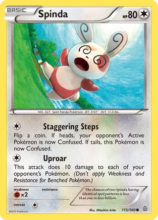 Spinda 115/160  XY  Primal Clash - Common