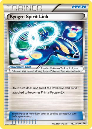 Kyogre Spirit Link 132  XY  Primal Clash - Uncommon