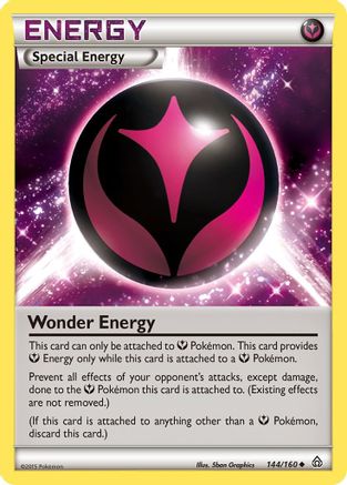 Wonder Energy 144  - Reverse Holofoil XY  Primal Clash - Uncommon