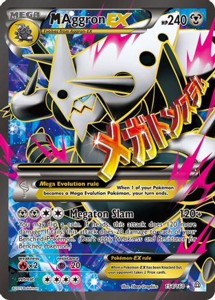 M Aggron EX (154 Full Art)/160  - Holofoil XY  Primal Clash - Ultra Rare