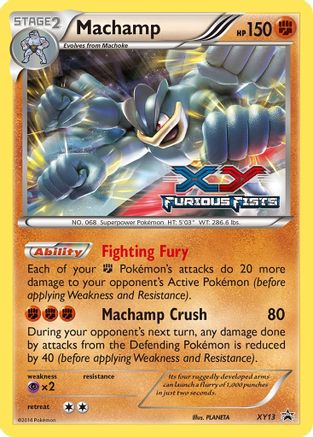 Machamp - XY13 (Prerelease)  - Holofoil XY Promos - Promo