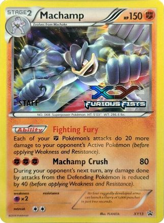 Machamp - XY13 (Prerelease) [Staff]  - Holofoil XY Promos - Promo
