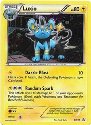Luxio - BW34 (Cracked Ice Holo)  - Holofoil Black and White Promos - Promo