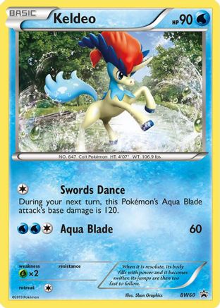 Keldeo - BW60  Black and White Promos - Promo