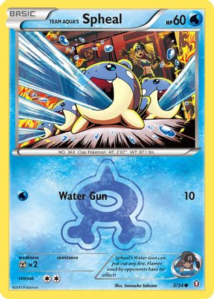Team Aqua's Spheal 003  Double Crisis - Common