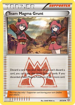 Team Magma Grunt 030  Double Crisis - Uncommon