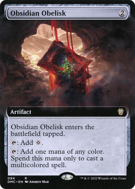 Obsidian Obelisk (Extended Art) [Dominaria United Commander]