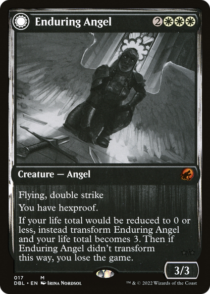 Enduring Angel // Angelic Enforcer [Innistrad: Double Feature]