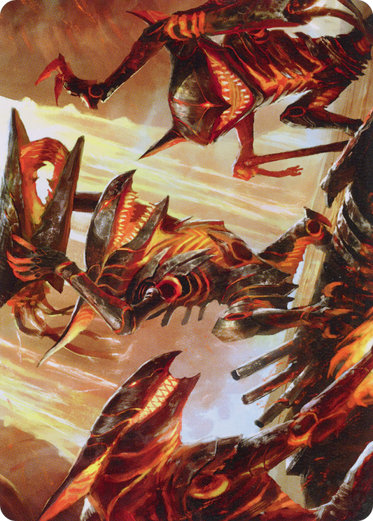 Gleeful Demolition // Gleeful Demolition (AONE-028) - Phyrexia: All Will Be One Art Series (Borderless) Foil