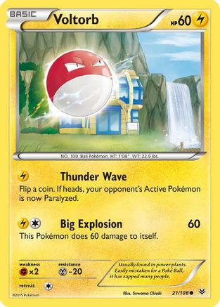 Voltorb 021  XY  Roaring Skies - Common