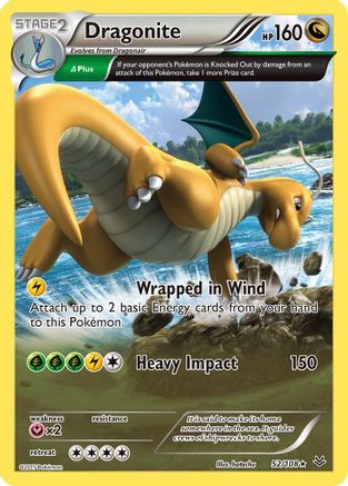 Dragonite (52 Delta) 052  - Holofoil XY  Roaring Skies - Holo Rare