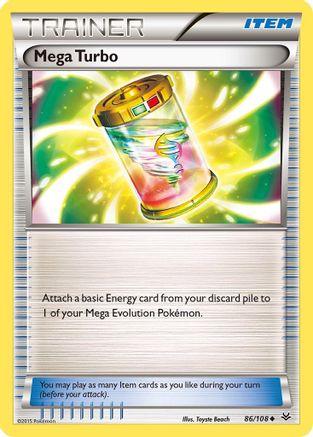 Mega Turbo 086  XY  Roaring Skies - Uncommon