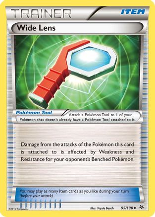 Wide Lens  - Reverse Holofoil XY  Roaring Skies - Uncommon