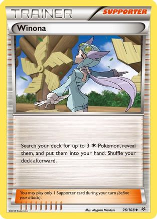 Winona 096  - Reverse Holofoil XY  Roaring Skies - Uncommon