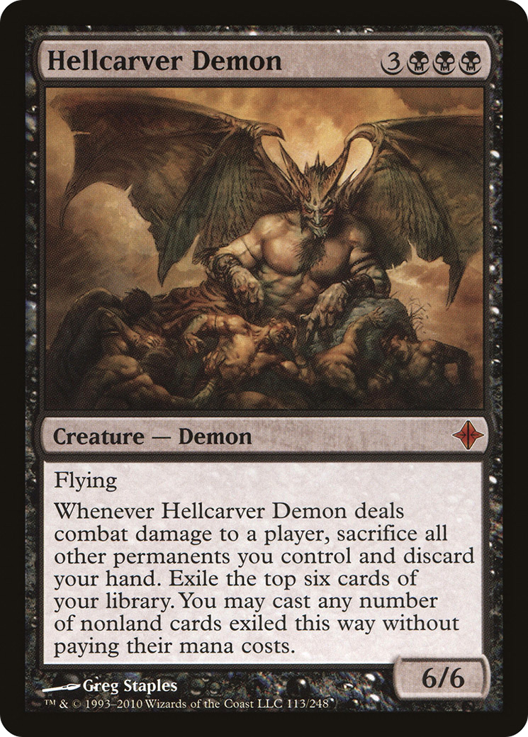 Hellcarver Demon (ROE-113) - Rise of the Eldrazi Foil