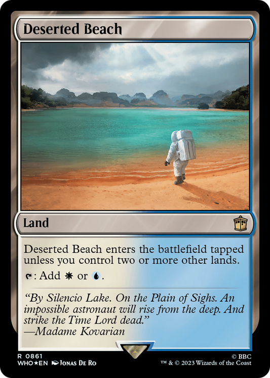 Deserted Beach (Surge Foil) (WHO-861) - Doctor Who Foil