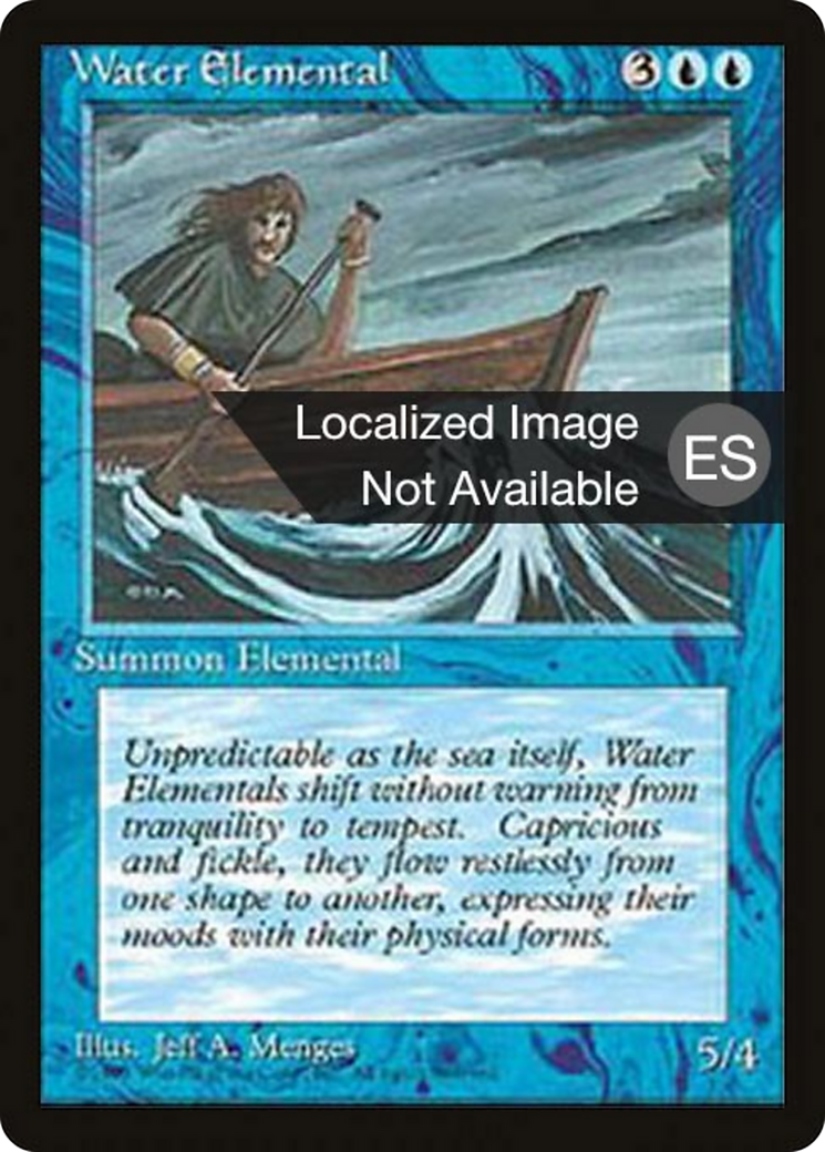 Water Elemental [Fourth Edition (Foreign Black Border)]