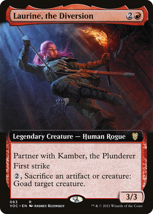 Laurine, the Diversion (Extended Art) [Innistrad: Crimson Vow Commander]