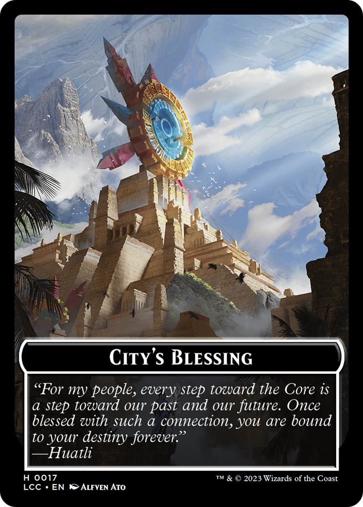 City's Blessing (TLCC-017) - The Lost Caverns of Ixalan Commander Tokens