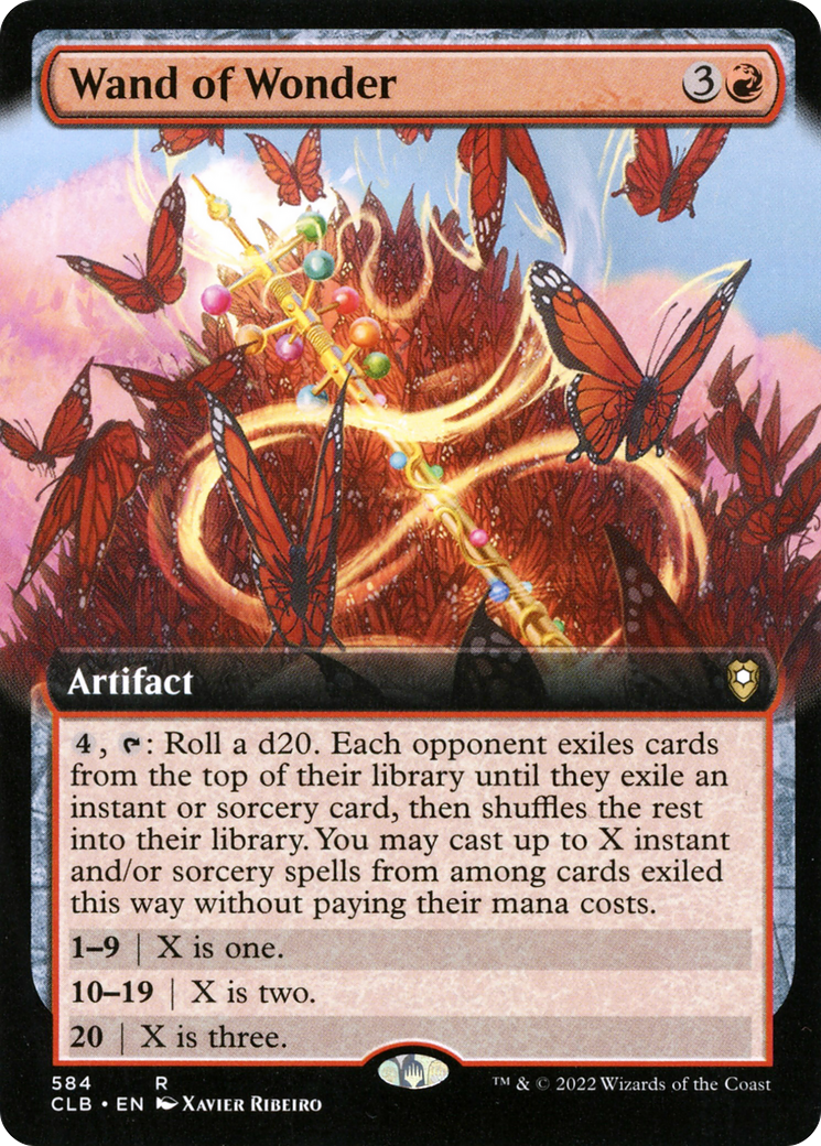 Wand of Wonder (Extended Art) [Commander Legends: Battle for Baldur's Gate]