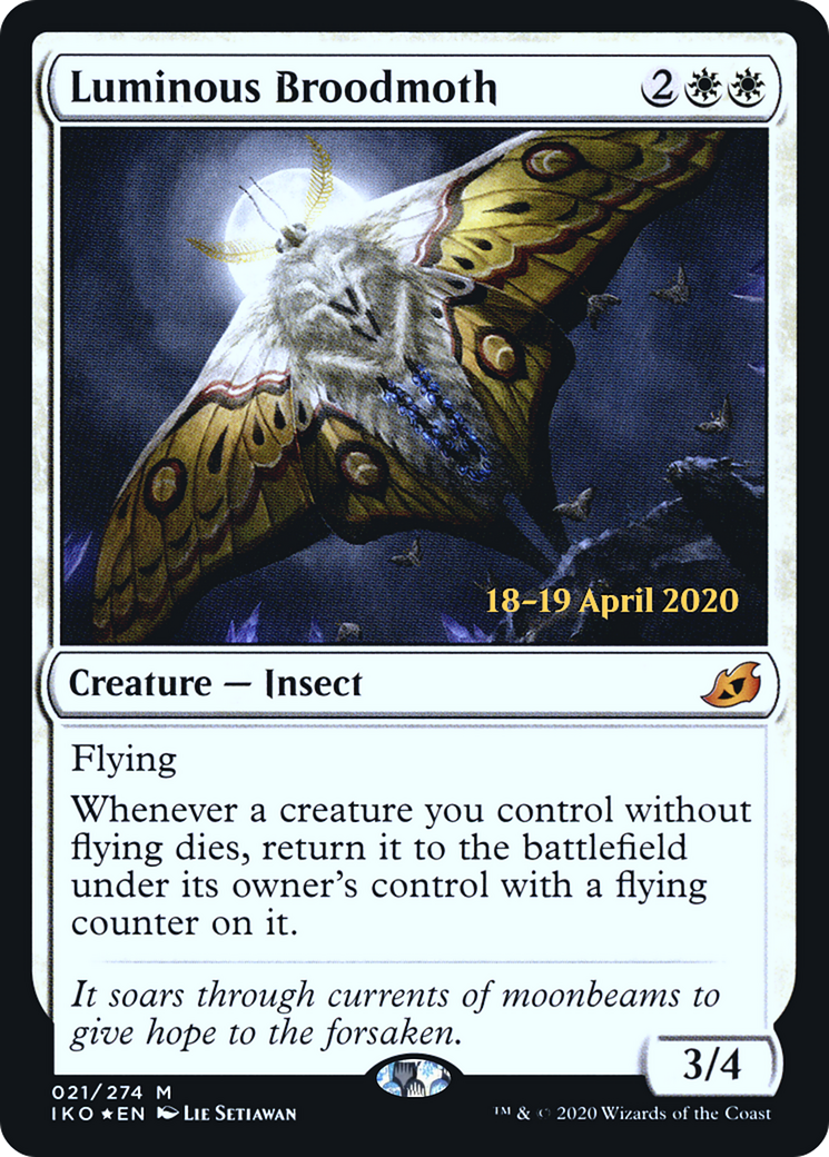 Luminous Broodmoth [Ikoria: Lair of Behemoths Prerelease Promos]