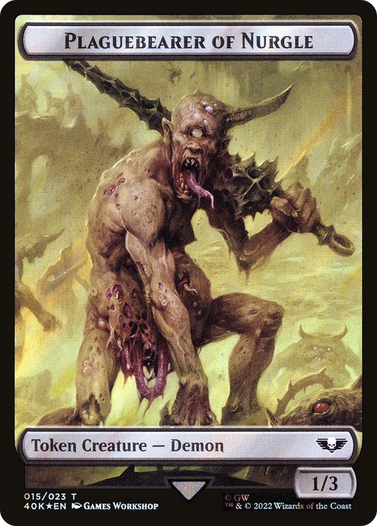 Plaguebearer of Nurgle (T40K-15★) - Warhammer 40,000 Tokens Foil