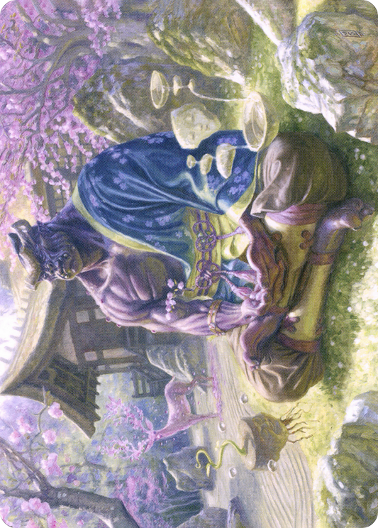 Kosei, Penitent Warlord // Kosei, Penitent Warlord (ANEO-008) - Neon Dynasty Art Series (Borderless) Foil