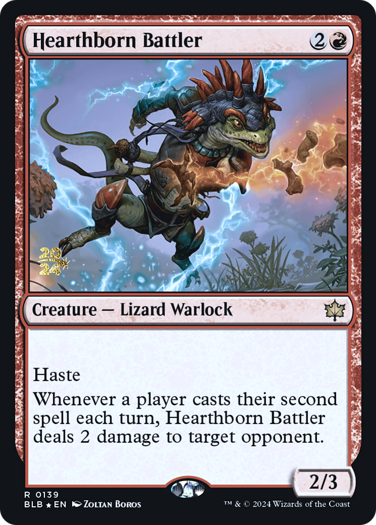 Hearthborn Battler [Bloomburrow Prerelease Promos]