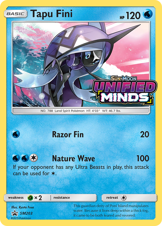 Tapu Fini SM203  - Holofoil SM Promos - Promo