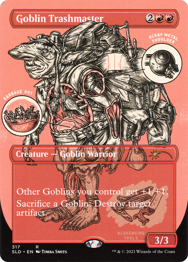 Goblin Trashmaster (SLD-317) - Secret Lair Drop (Borderless) Etched Foil