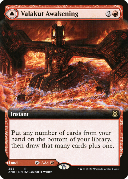 Valakut Awakening // Valakut Stoneforge (Extended Art) [Zendikar Rising]