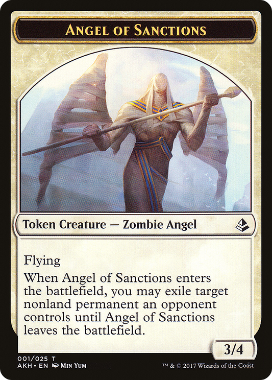 Angel of Sanctions (AKH-001) - Amonkhet Tokens Foil