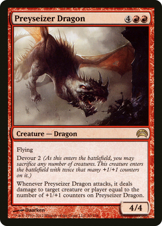 Preyseizer Dragon (PC2-050) - Planechase 2012 Foil