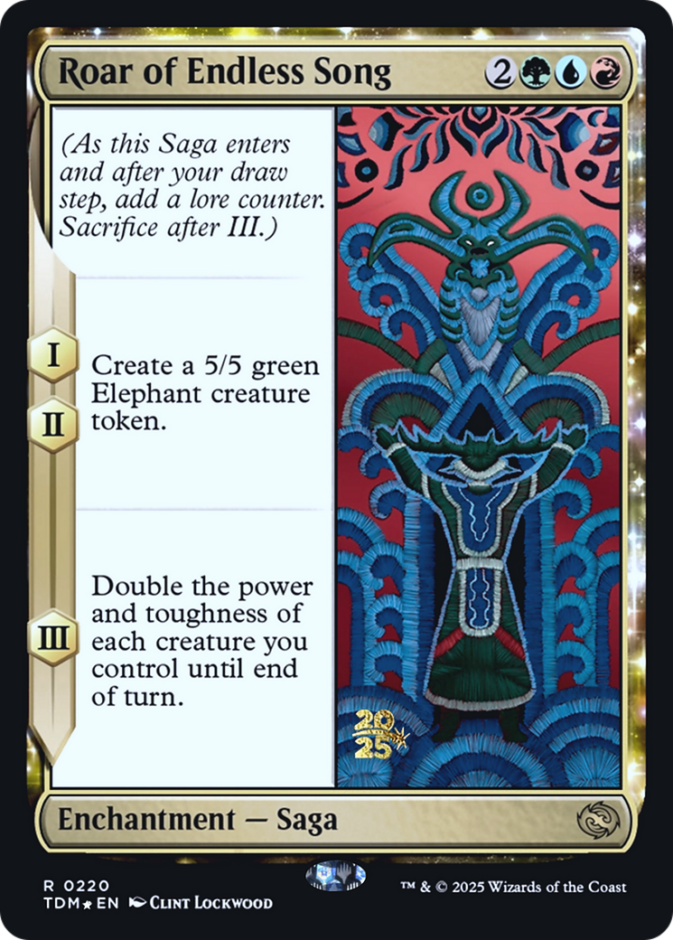 Roar of Endless Song [Tarkir: Dragonstorm Prerelease Promos]