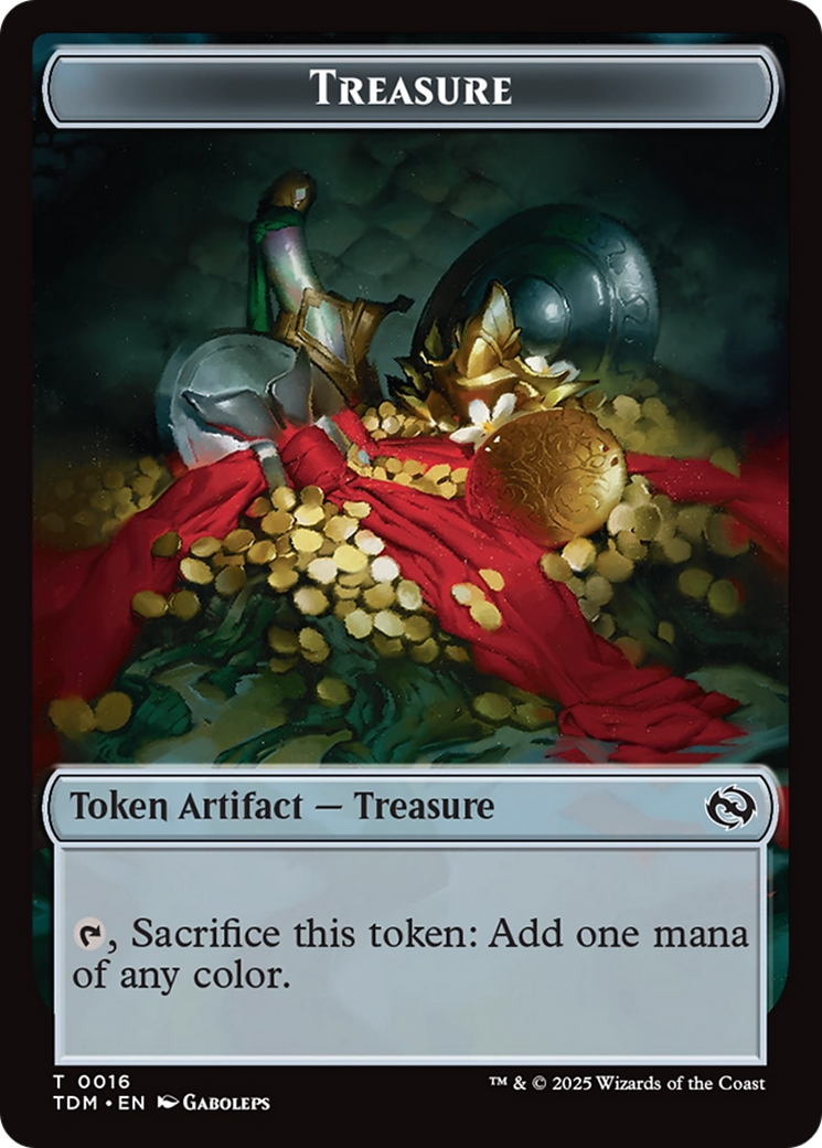 Experience // Treasure Double-Sided Token [Tarkir: Dragonstorm Commander Tokens]