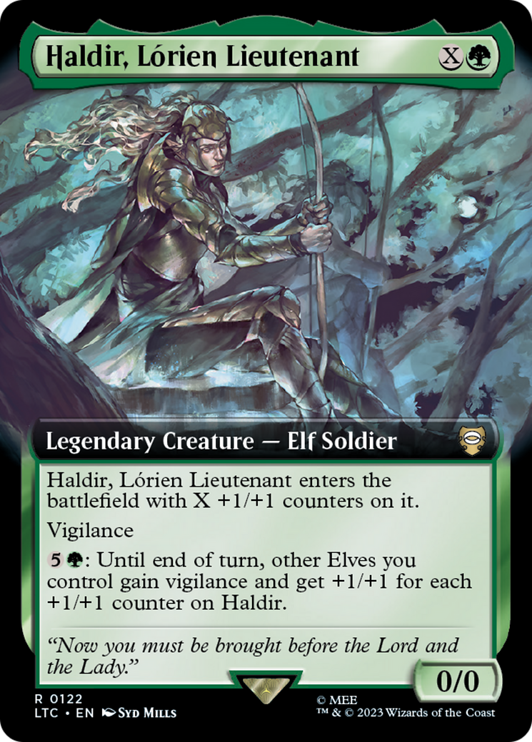 Haldir, Lórien Lieutenant (LTC-122) - Tales of Middle-earth Commander: (Extended Art) Foil
