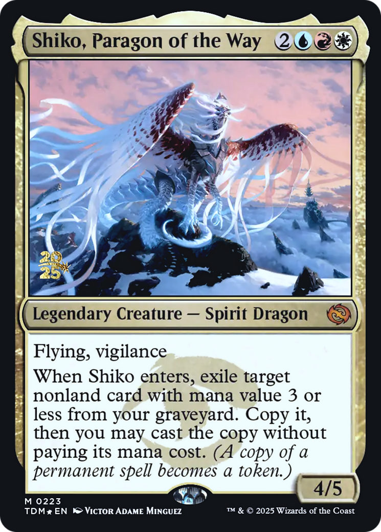 Shiko, Paragon of the Way [Tarkir: Dragonstorm Prerelease Promos]