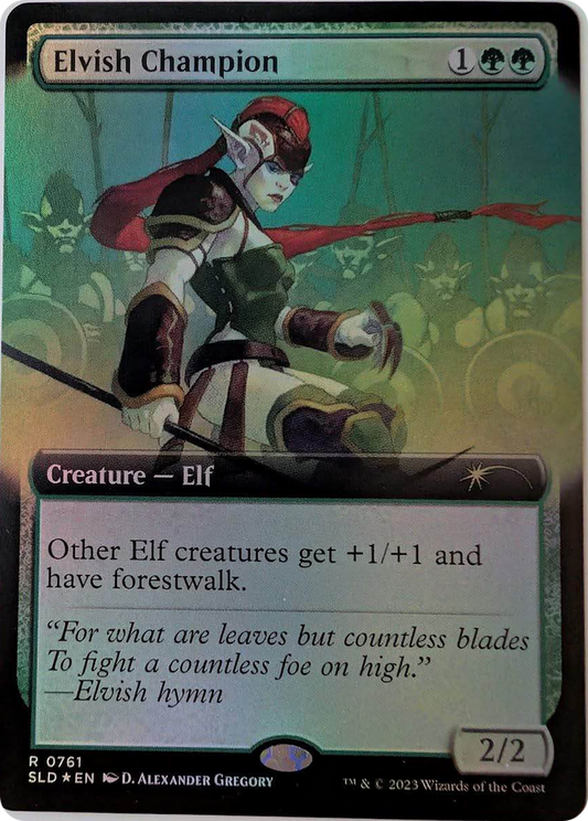 Elvish Champion (Extended Art) [Secret Lair Drop Series]