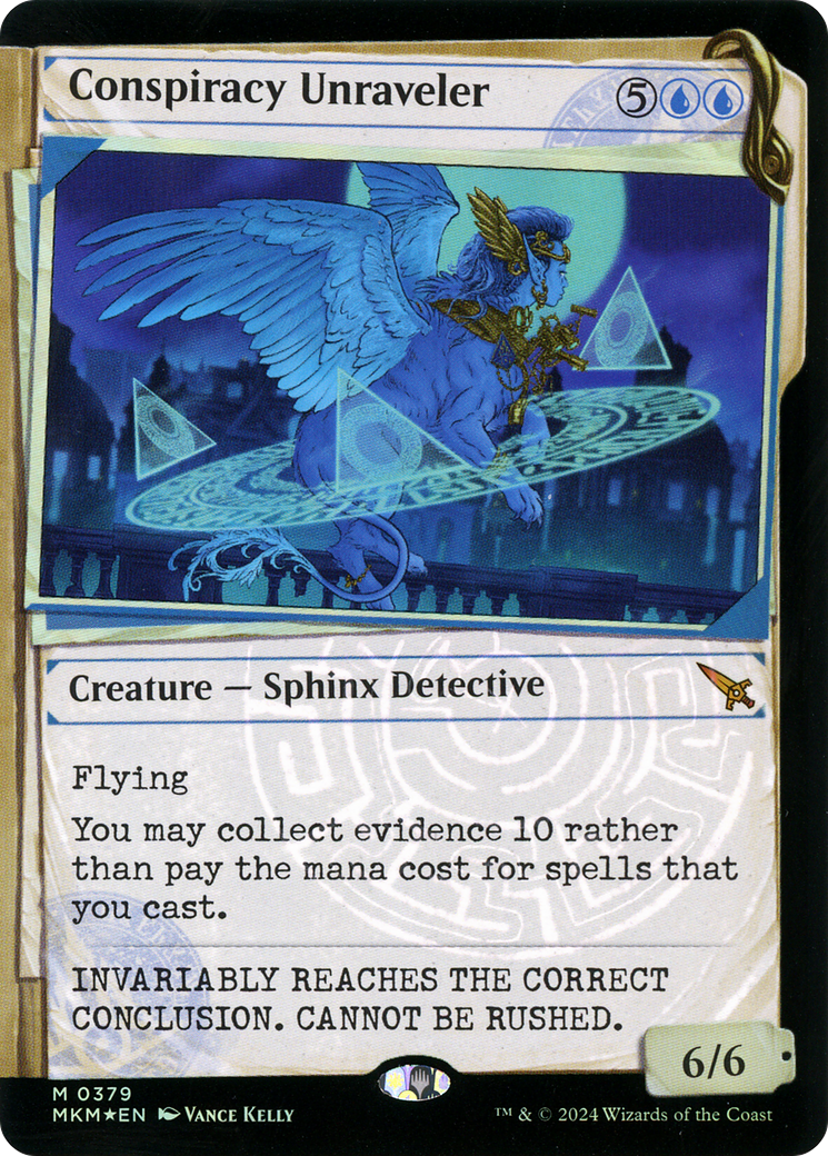 Conspiracy Unraveler (Showcase) (Invisible Ink) [Murders at Karlov Manor]