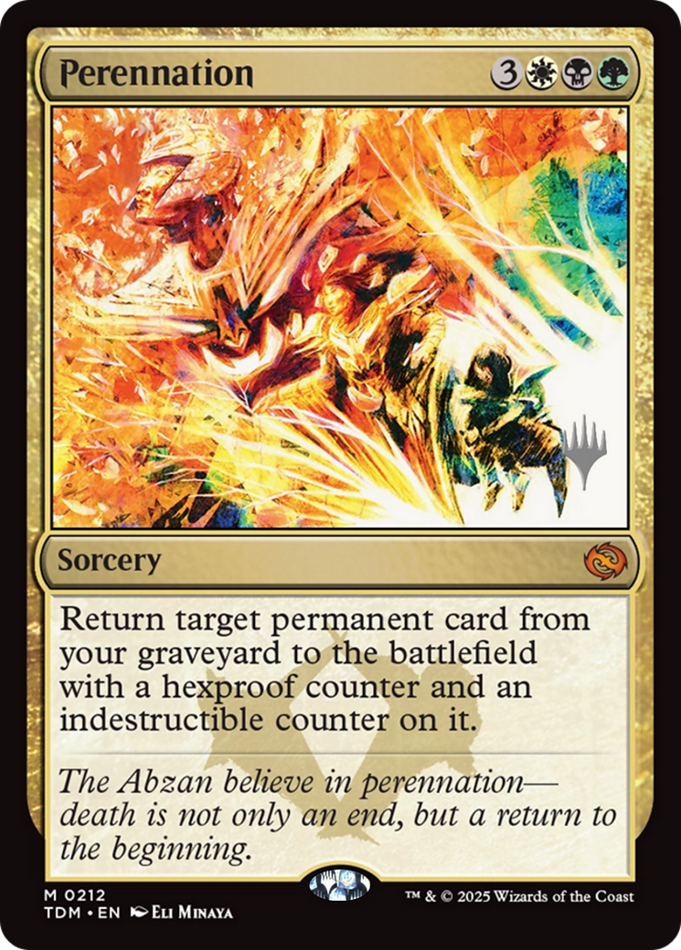 Perennation [Tarkir: Dragonstorm Promos]