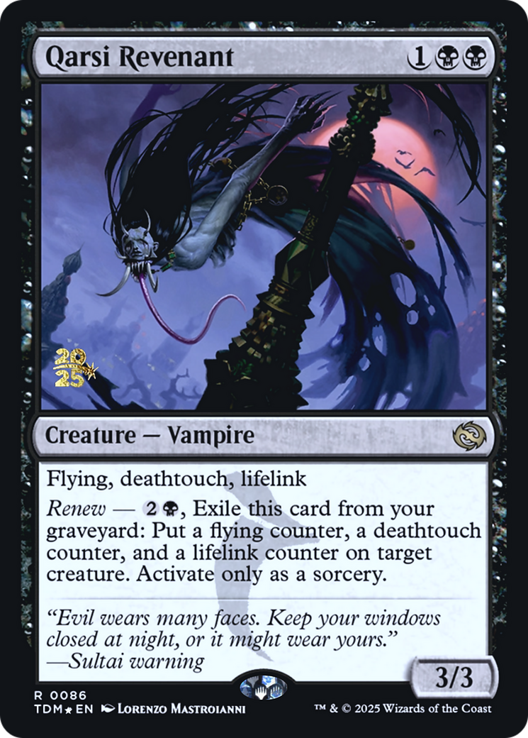 Qarsi Revenant [Tarkir: Dragonstorm Prerelease Promos]