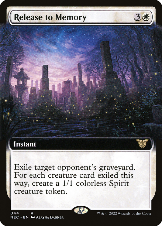 Release to Memory (Extended Art) [Kamigawa: Neon Dynasty Commander]
